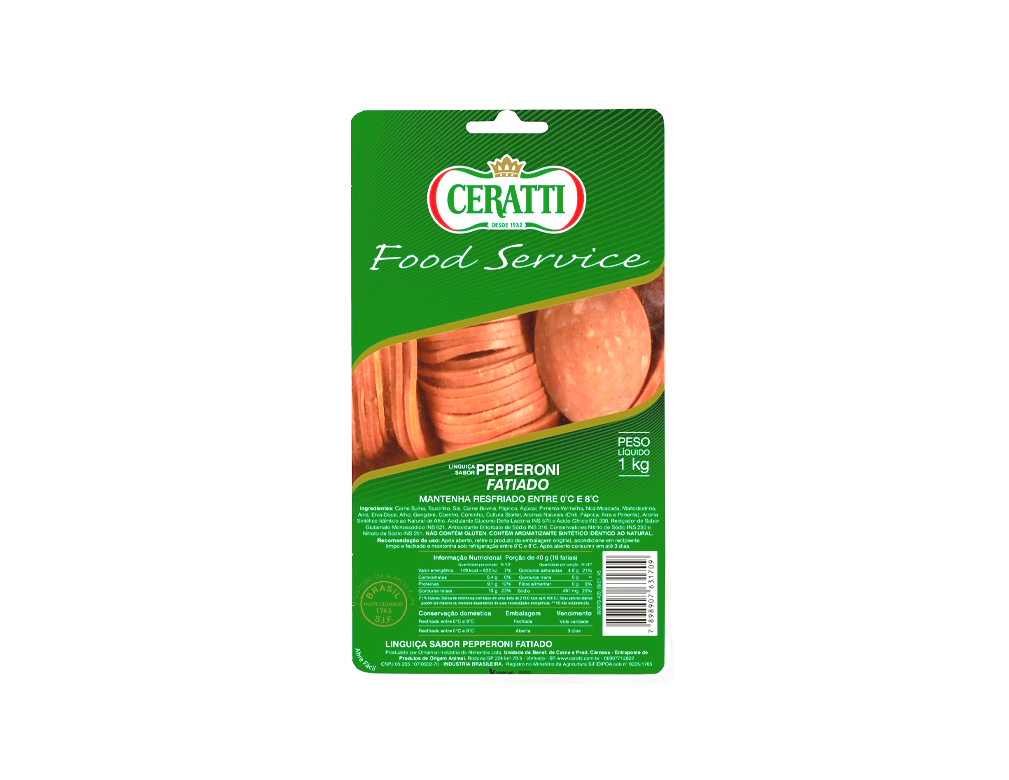 PEPPERONI FATIADO CERATTI 1 KG (CX 3 PCT)